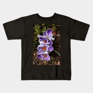 crocuses lined up Kids T-Shirt